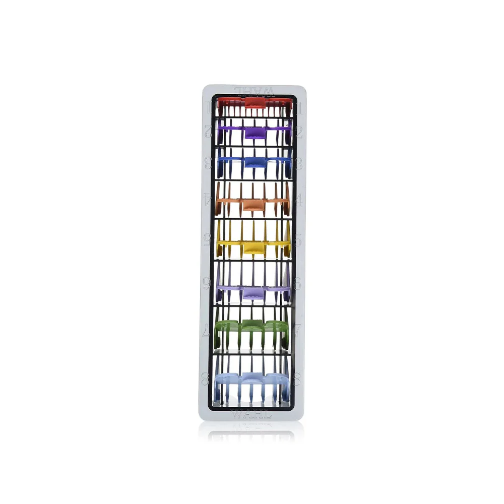 WAHL #1-8 Plastic Color Coded Guide Comb Set - Image 2