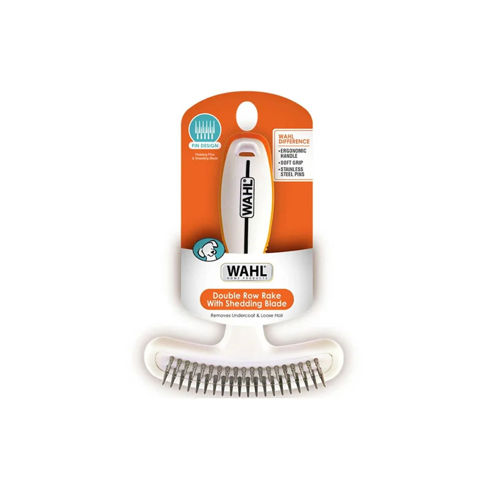 WAHL Orange/White 2-in-1 Rake & Shedding Pet Blade - Image 4