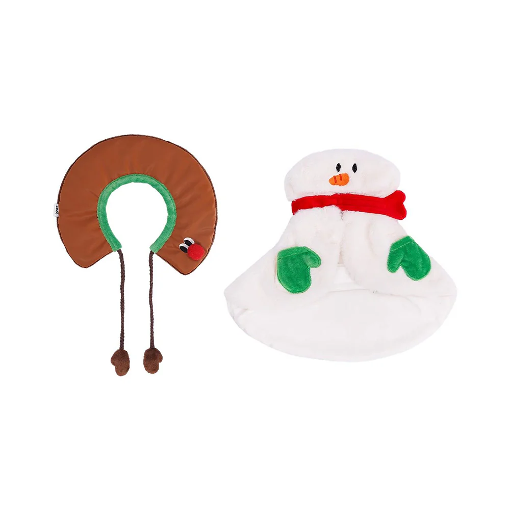 ZEZE Christmas Snowman Pet Cape Costume - Image 3