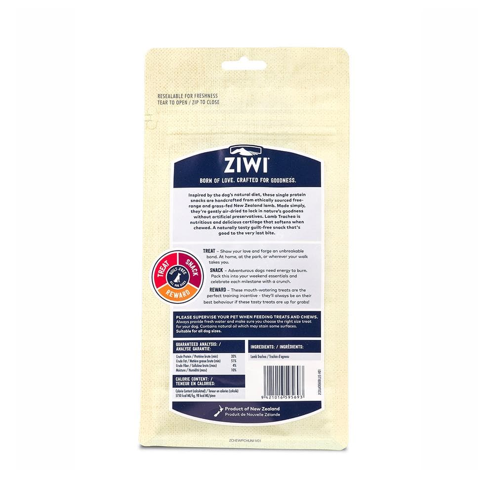 ZIWI Lamb Trachea Air Dried Dog Treats 60g - Image 3
