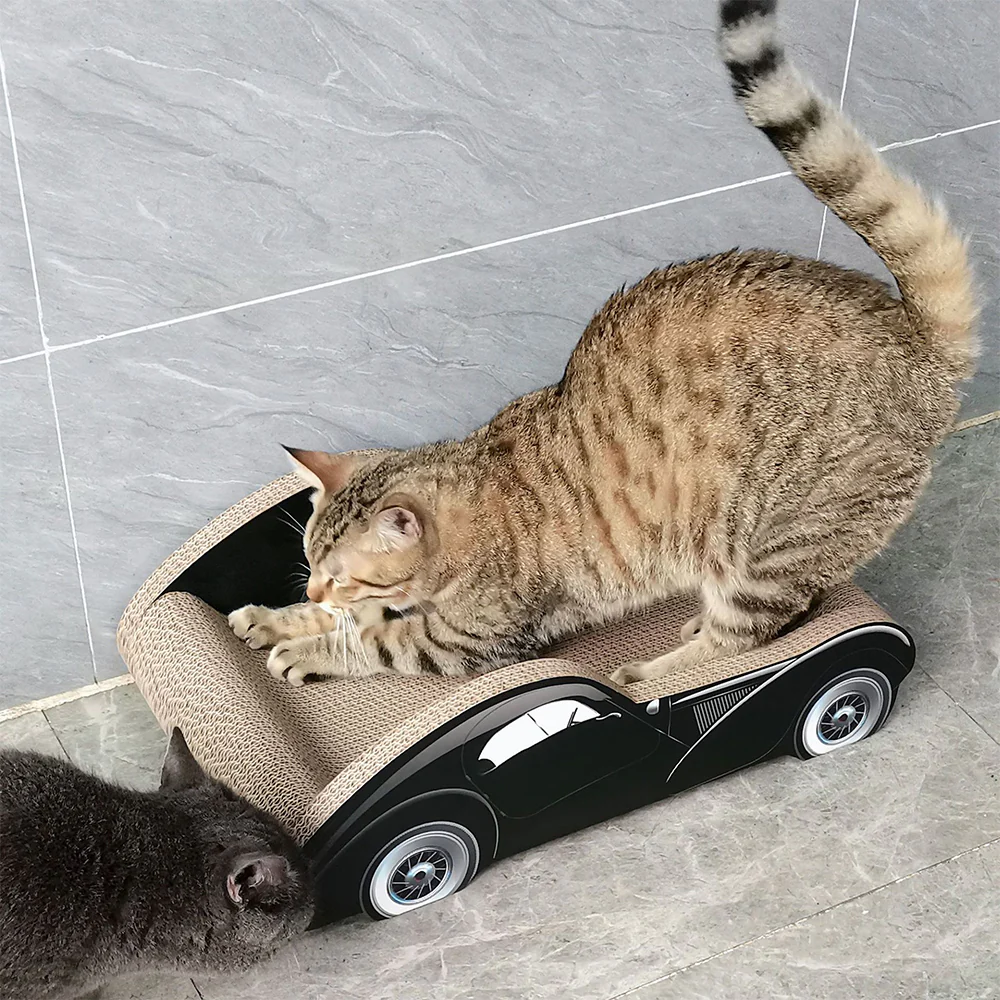 ZODIAC Black Car-shaped Cat Scratcher 50x29x15cm - Image 2