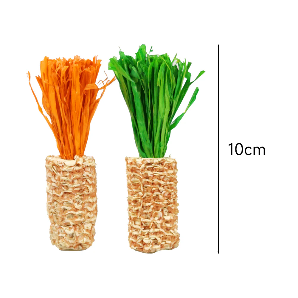 ZODIAC Nibble & Gnaw Corn Cob Small Animal Toy 2Pcs - Image 2