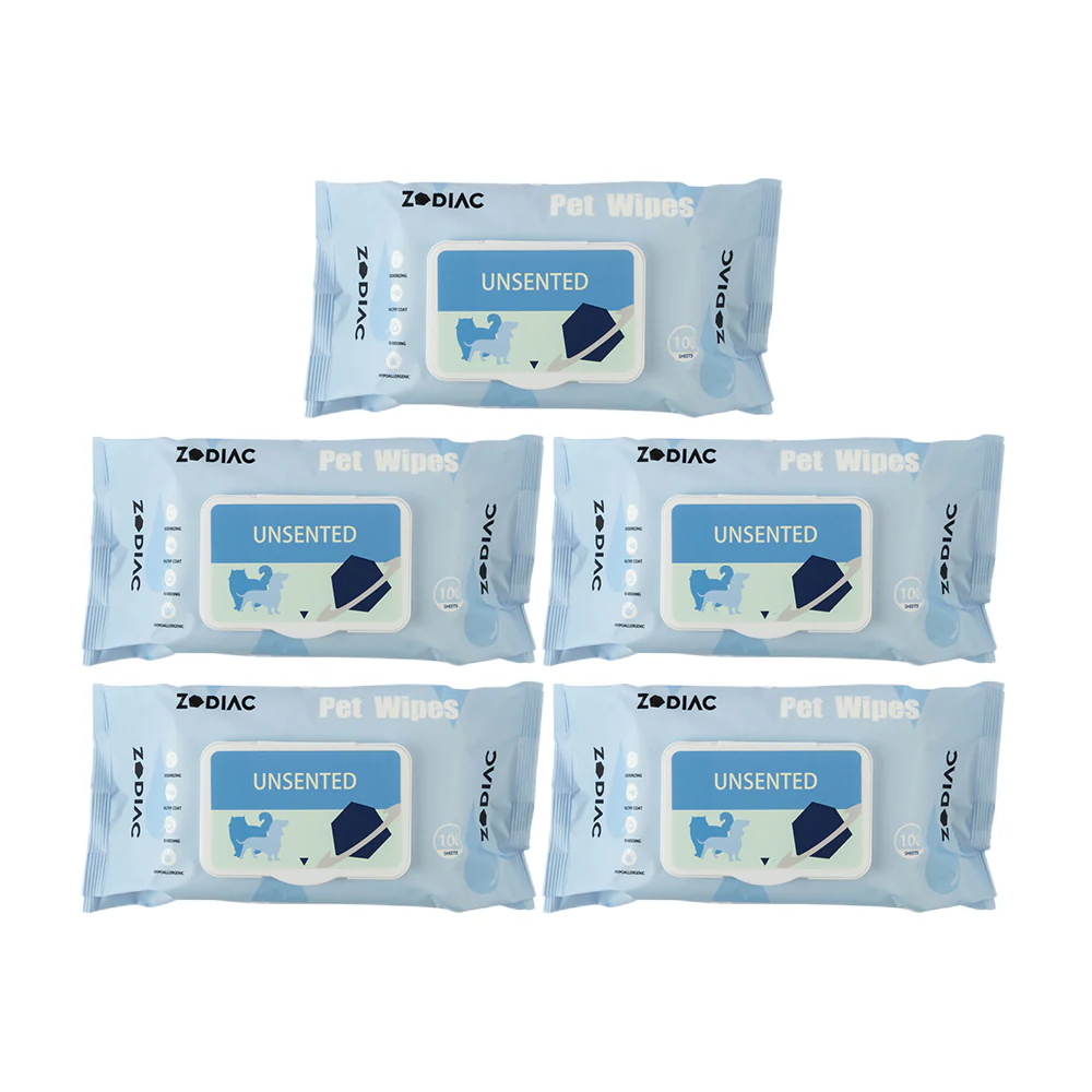 ZODIAC Unscented Pet Grooming Wipes 100pcs - Image 2