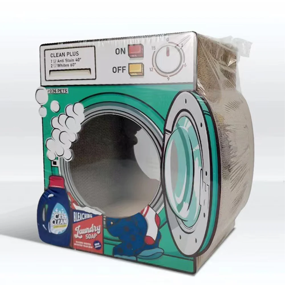 ZODIAC Green Washing Machine Corrugated Cat Scratchers - Image 4